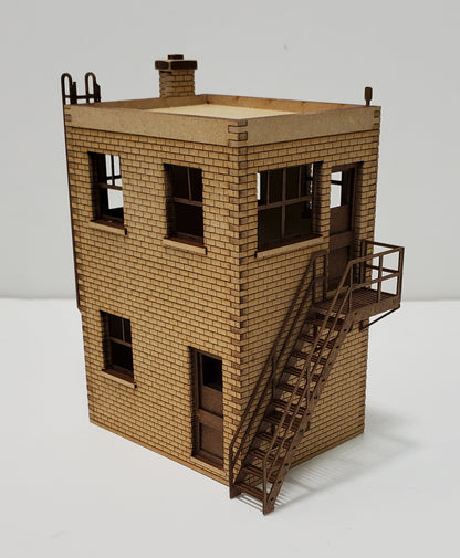 S Scale - 2 Story Brick Utility Building Kit - ITLA
