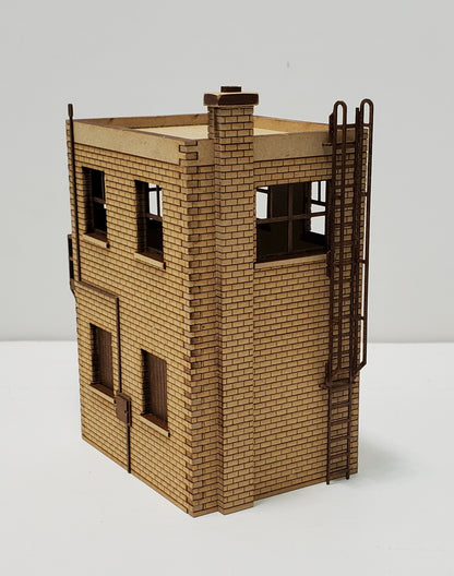 S Scale - 2 Story Brick Utility Building Kit - ITLA