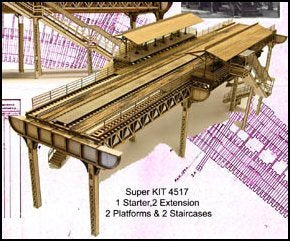HO/N - 7 Piece Elevated Railway "Superkit" Bundle - ITLA