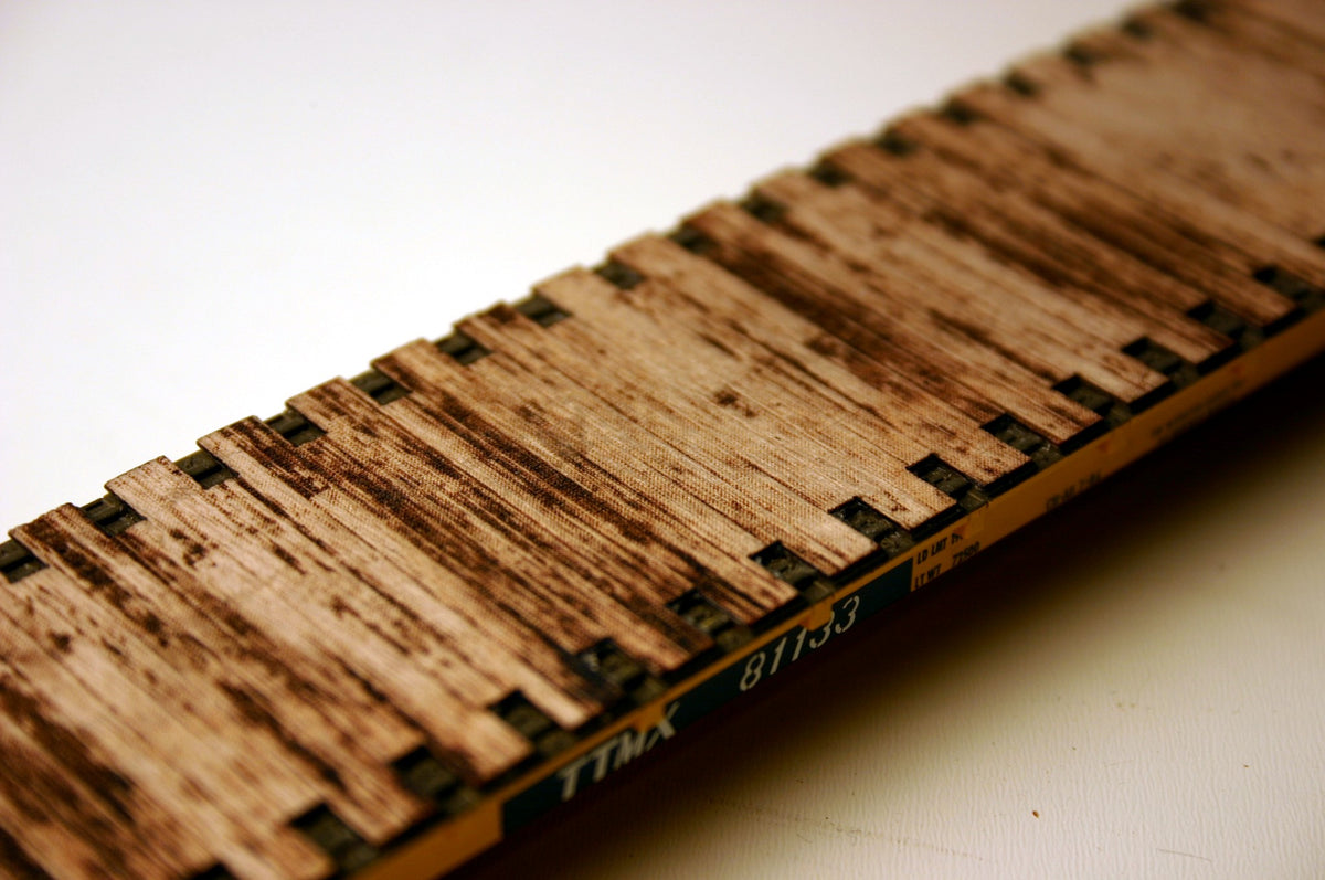 HO Scale Atlas 68ft Wood Flat Car Deck - ITLA