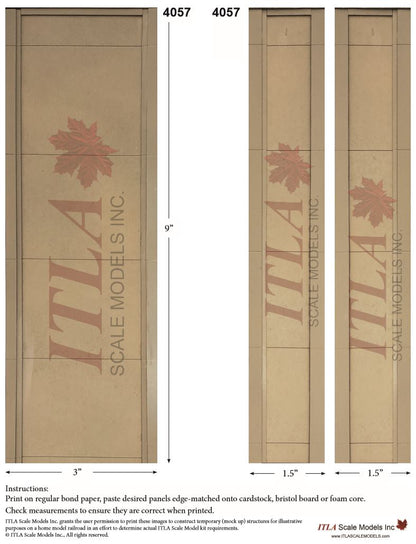 FREE PLANNING TEMPLATES - HO Scale Industrial Wall Module Line - ITLA