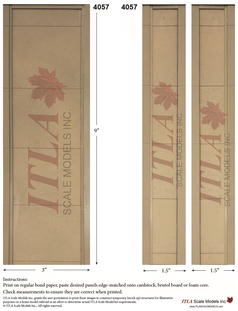 FREE PLANNING TEMPLATES - HO Scale Industrial Wall Module Line - ITLA