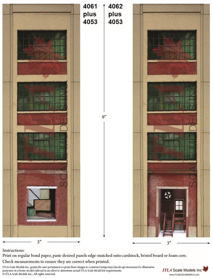 FREE PLANNING TEMPLATES - HO Scale Industrial Wall Module Line - ITLA