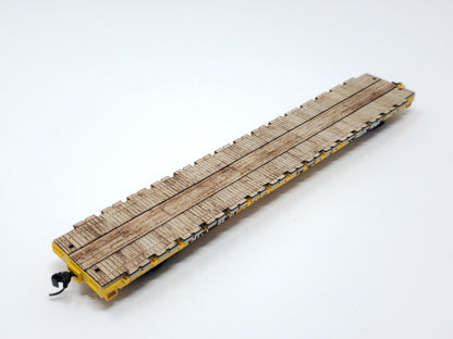 HO Walthers 60ft Pullman-Standard Wood Flat Car Deck - model 910-5307 - ITLA