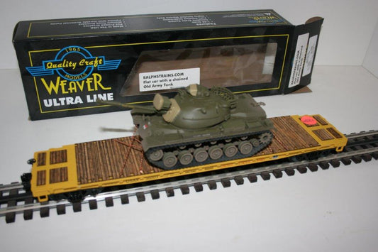 O Scale Weaver 50ft Wood Flat Car Deck - ITLA
