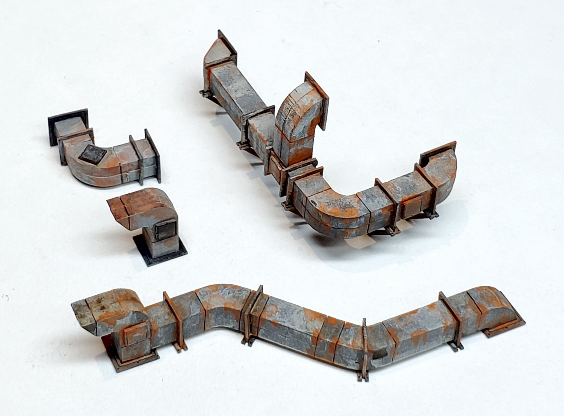 HO / O Scale -  Roof / Wall HVAC Ducting - ITLA