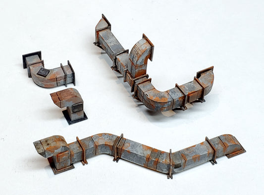 HO / O Scale -  Roof / Wall HVAC Ducting - ITLA