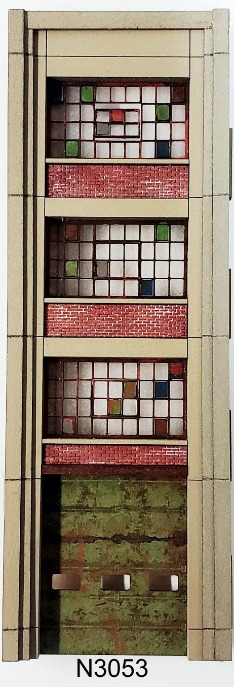 N Scale Industrial Wall Modules - sold in PAIRS - ITLA