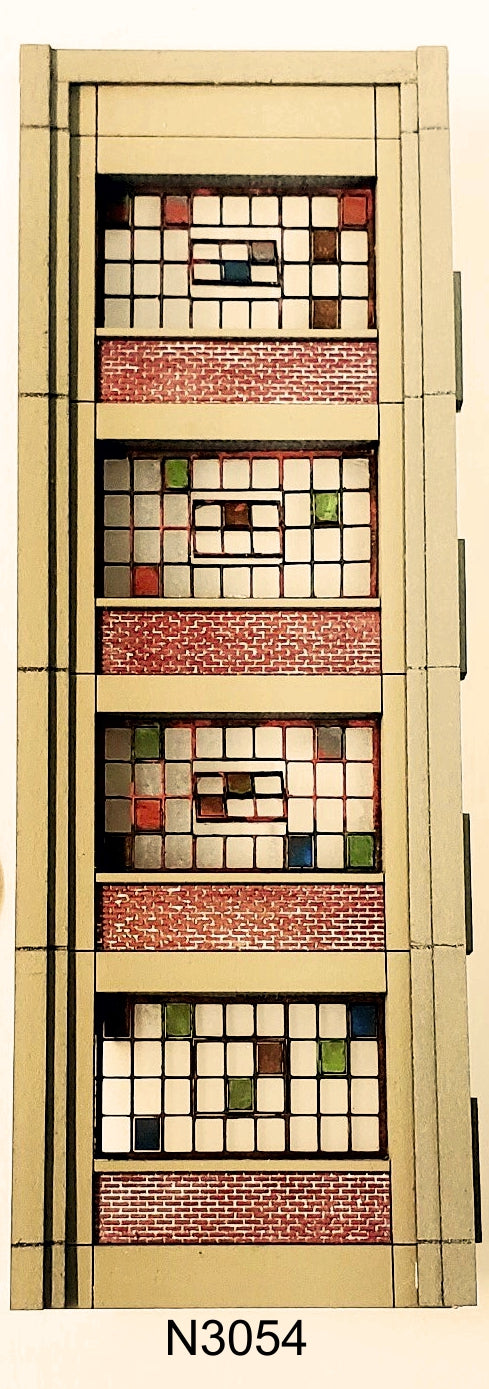 N Scale Industrial Wall Modules - sold in PAIRS - ITLA