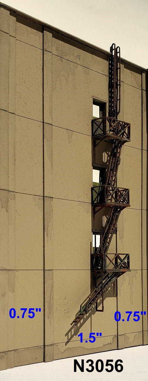 N Scale Industrial Wall Modules - sold in PAIRS - ITLA