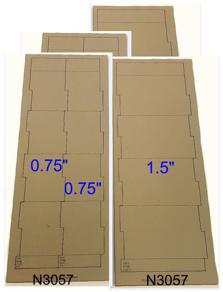 N Scale Industrial Wall Modules - sold in PAIRS - ITLA
