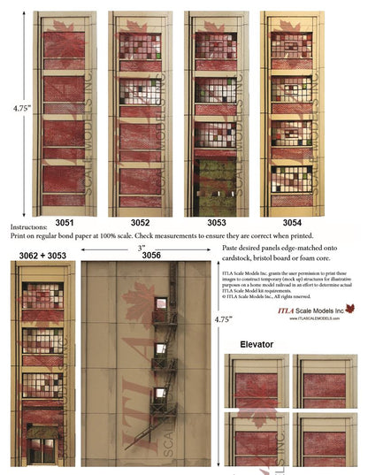 FREE PLANNING TEMPLATES - N Scale Industrial Wall Module Line - ITLA