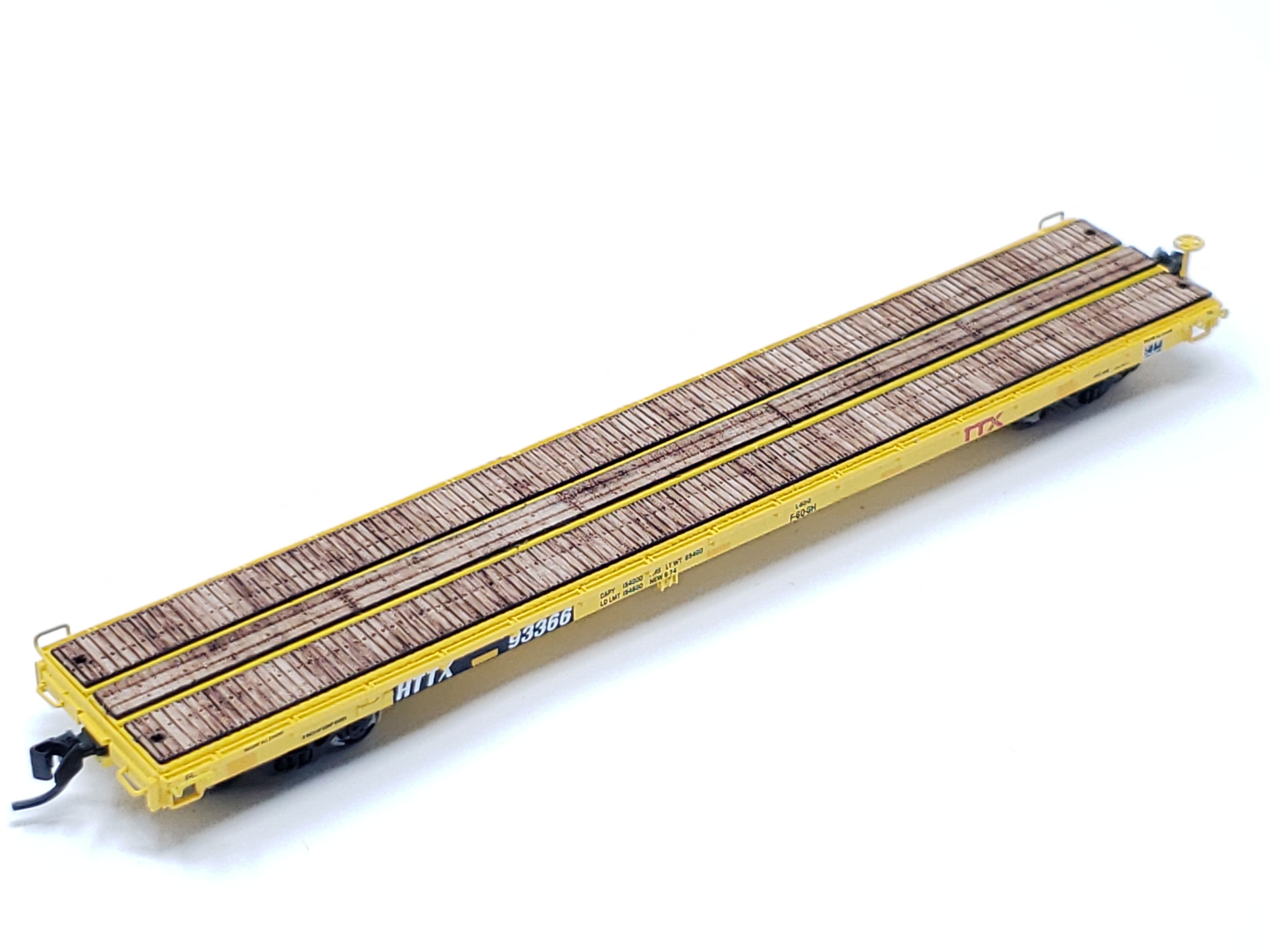N scale Intermountain 60ft Pullman-Standard Wood Flat Car Deck (Set of 2) - ITLA