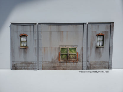 O / On30 Scale - "Concrete" Loading Dock Wall Set - ITLA