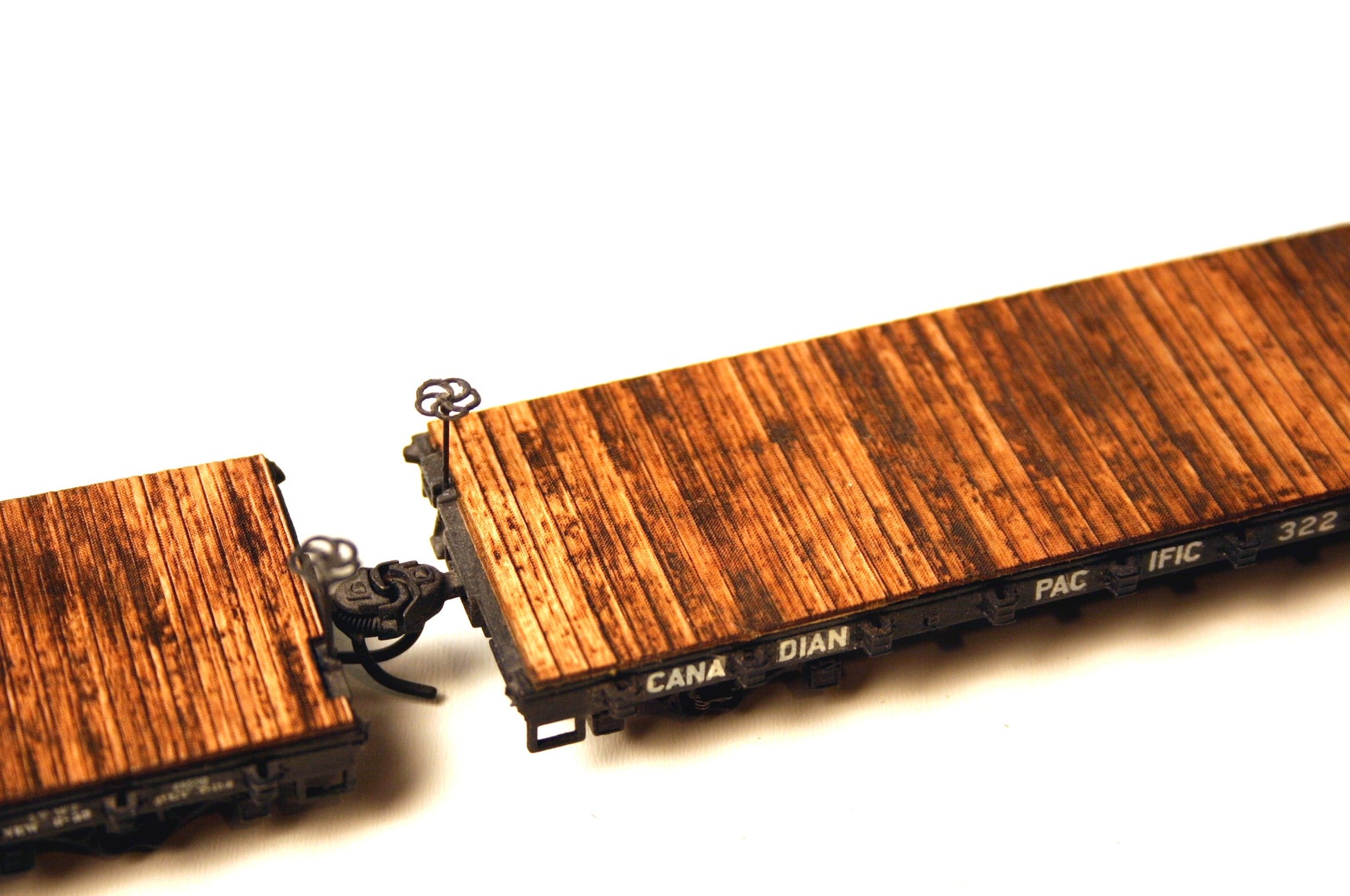 HO scale 40ft flatcar deck - 2 pack - ITLA