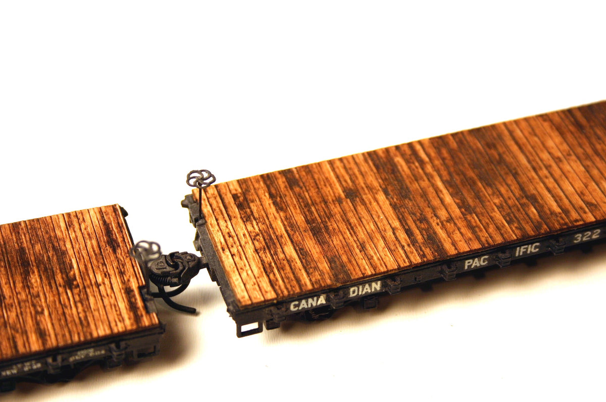 HO scale 40ft flatcar deck - 2 pack - ITLA