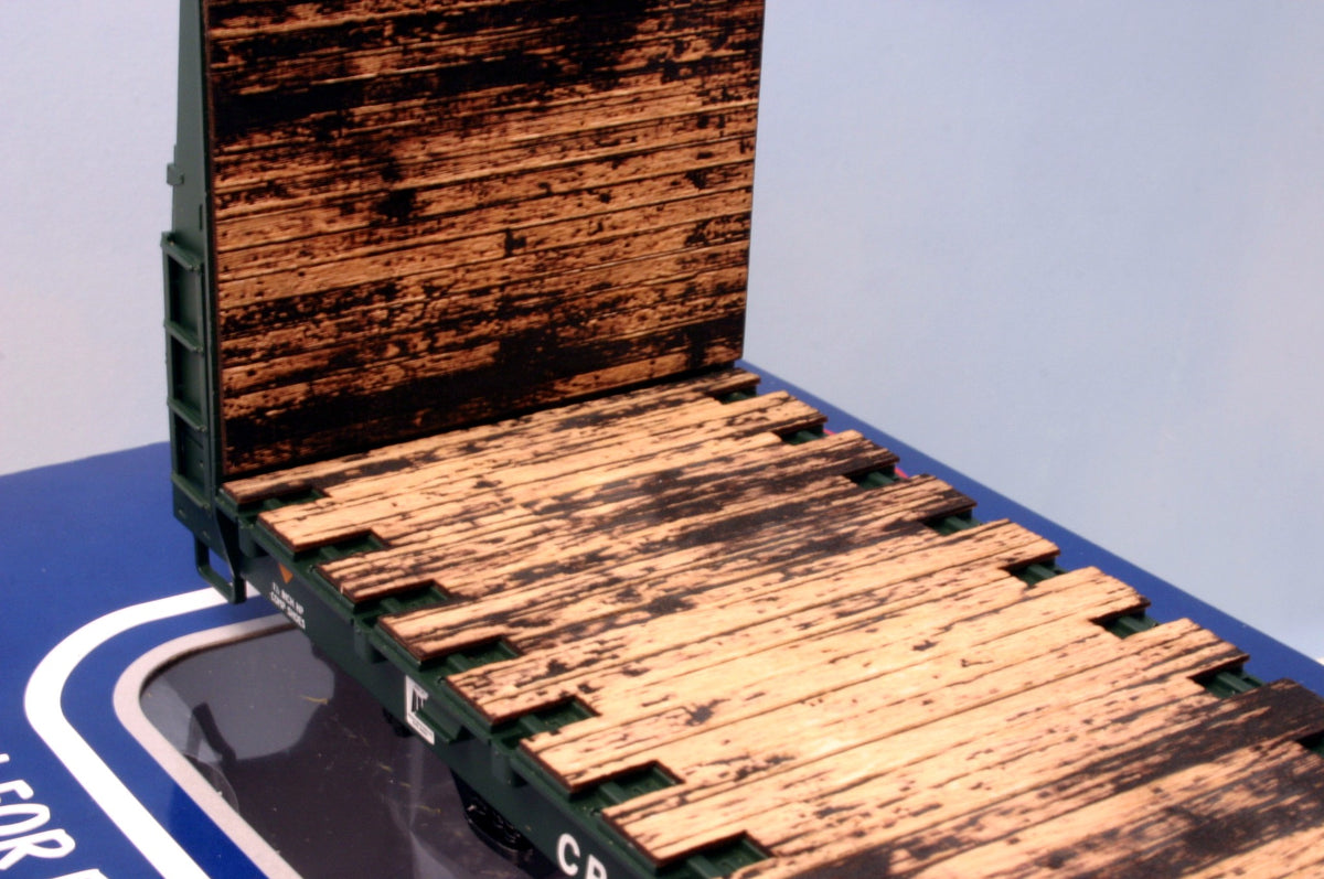 O Scale Atlas 62' Bulkhead Wood Flat car Deck - ITLA