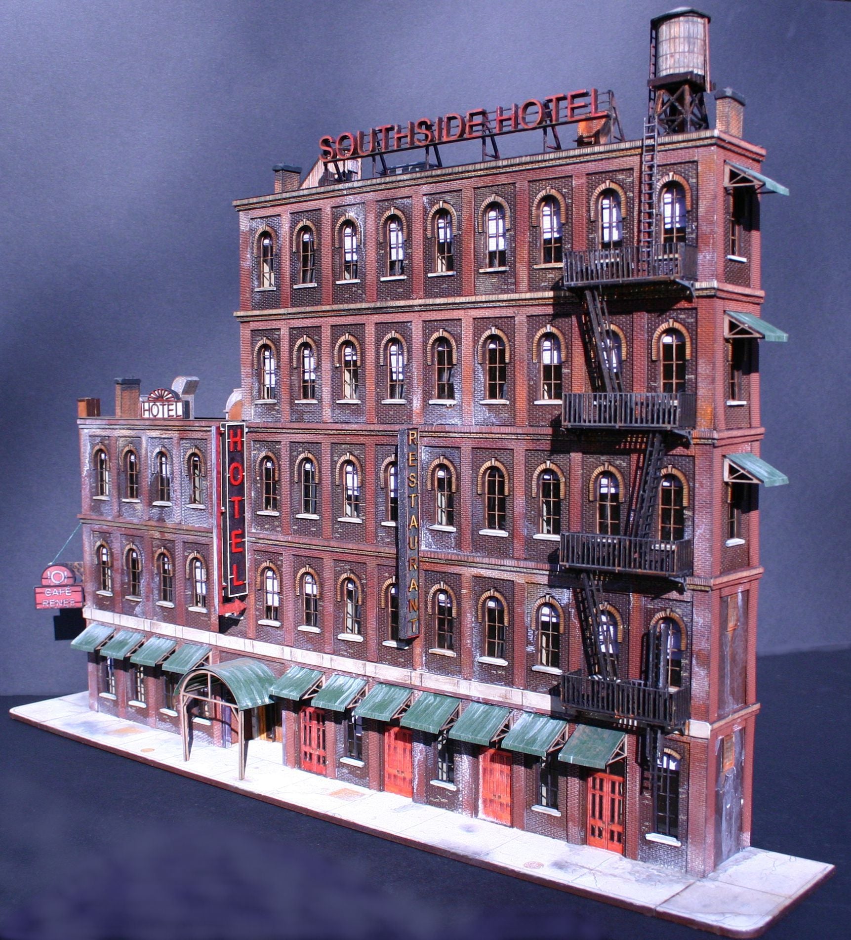 HO Scale Southside Hotel Kit - ITLA