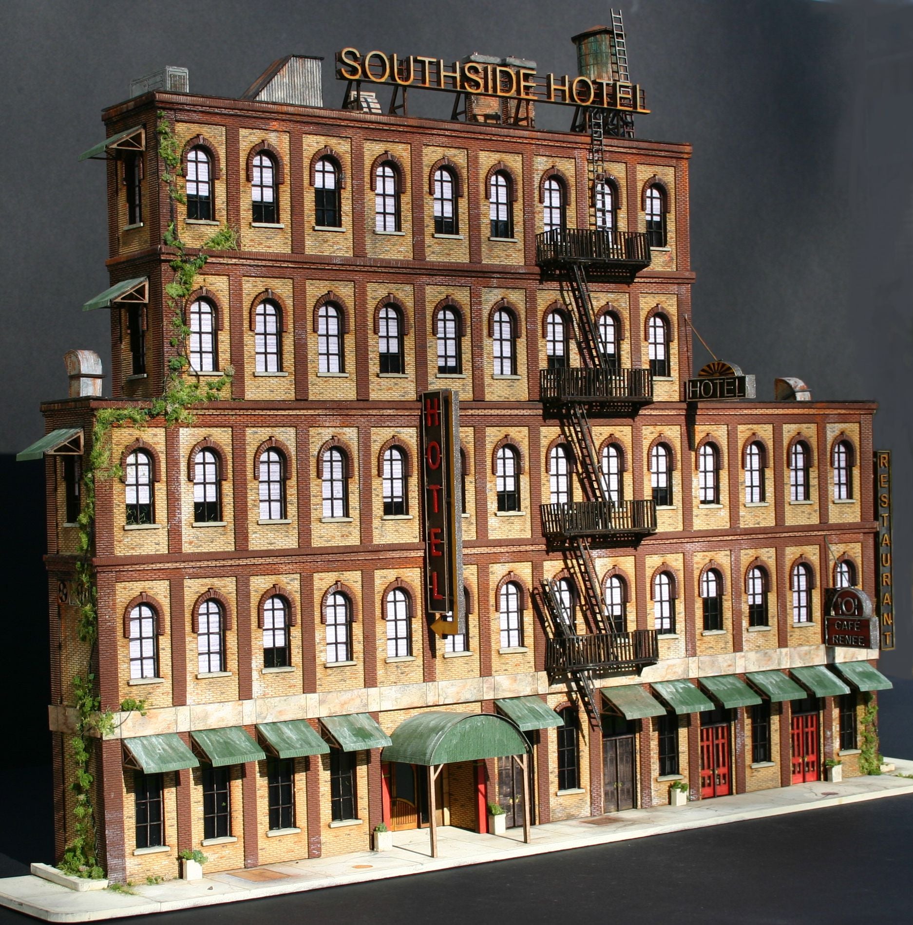 HO Scale Southside Hotel Kit - ITLA