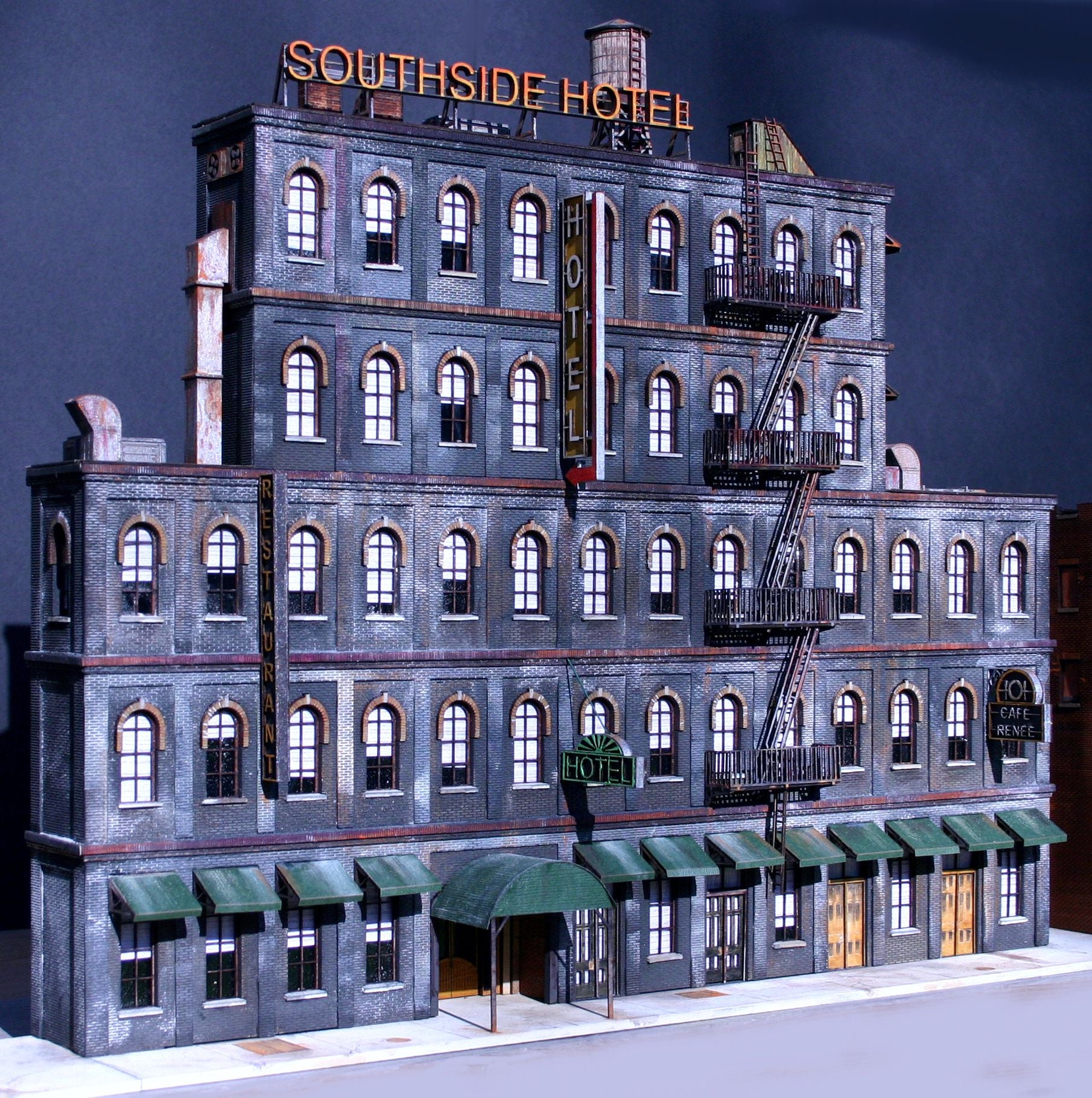 HO Scale Southside Hotel Kit - ITLA