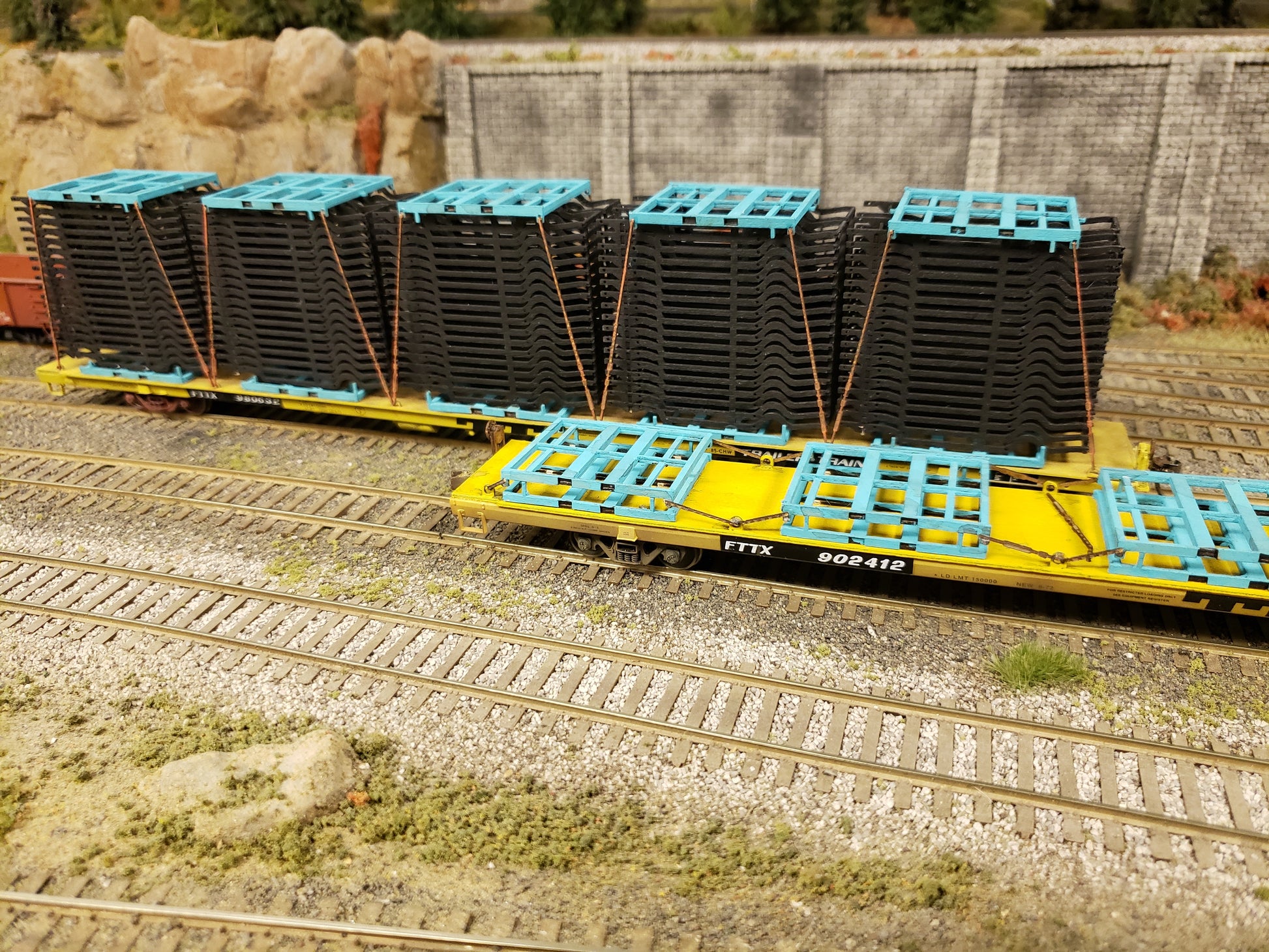Auto Frame Load Kit - for the Accurail 89ft ACF Flatcar - ITLA